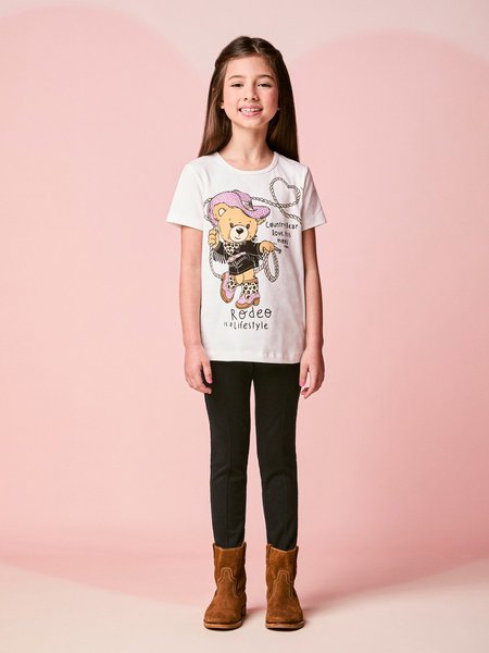 Conjunto Infantil Menina Manga Curta de Country Bear