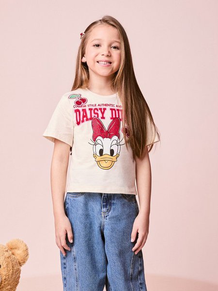 Blusa Menina Infantil da Daisy com Strass