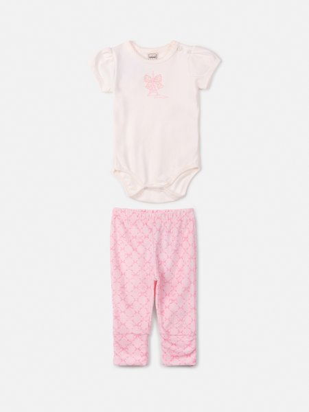 Conjunto Body Eiffel e Calça Rosa