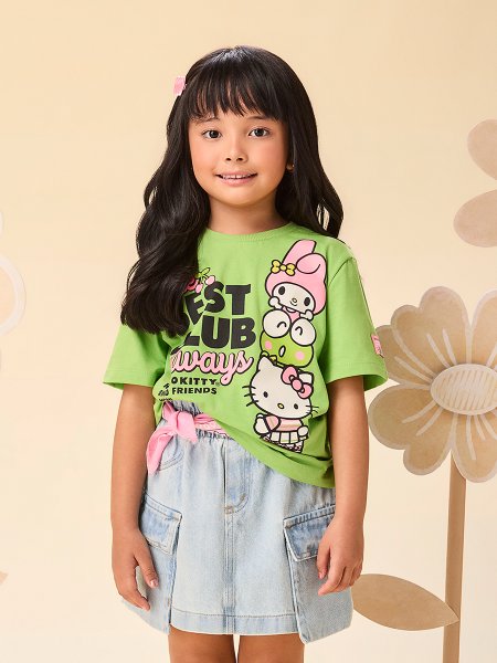 Blusa Infantil Menina Hello Kitty and Friends The Best Club Momi