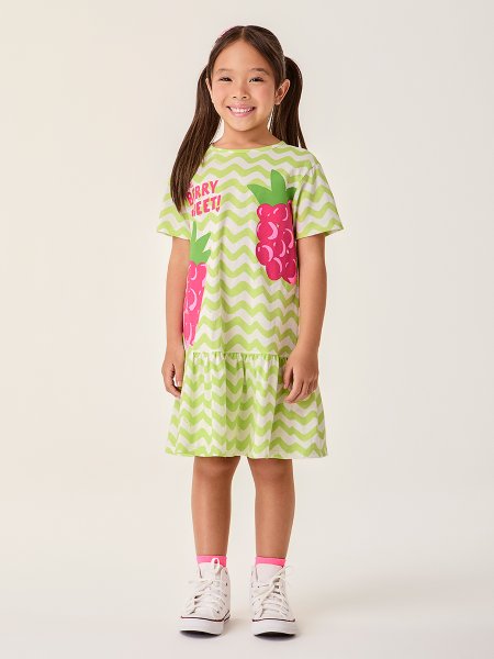 Vestido Infantil com Ondas da Bimbi