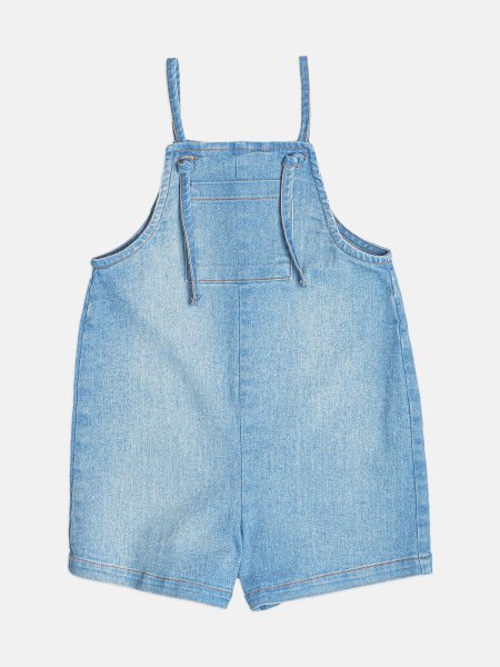 Jardineira Jeans Infantil Menina com Alças Bimbi