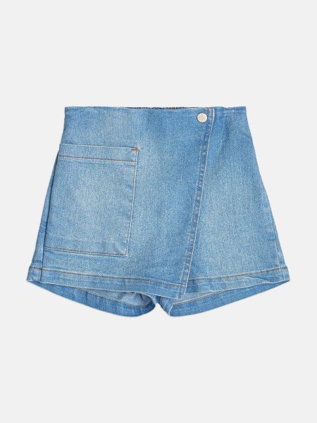 Shorts Saia Jeans Infantil Menina da Bimbi