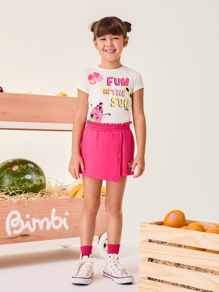 Conjunto Infantil Menina Bimbi Pink Fun In The Sun