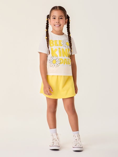 Conjunto Infantil Menina Amarelo Bimbi