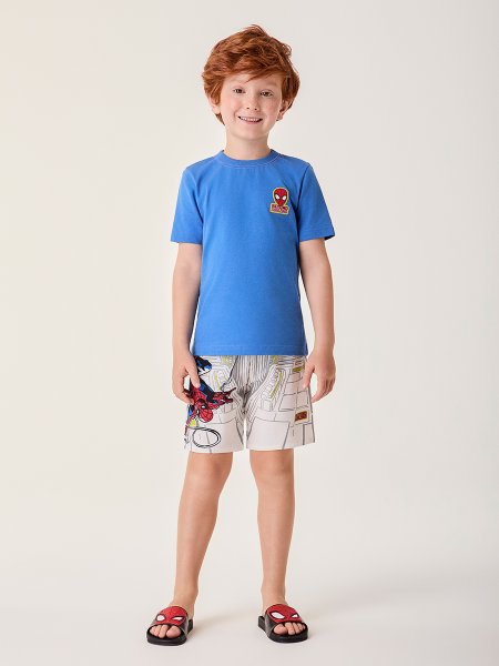 Conjunto Infantil Marvel Homem Aranha Azul Bimbi