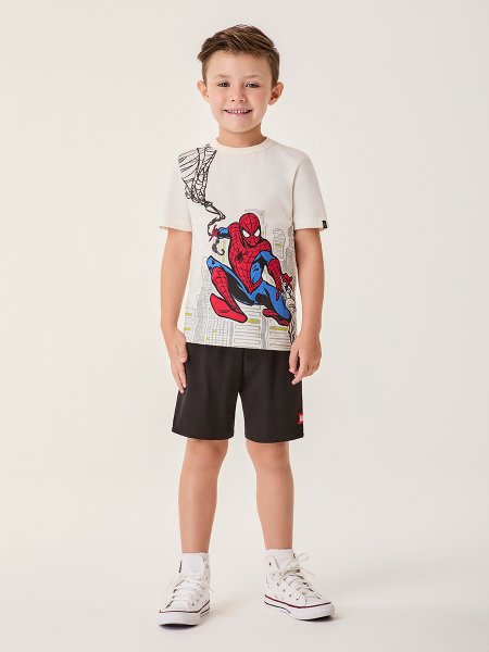 Conjunto Infantil Marvel Homem Aranha Prédios Bimbi