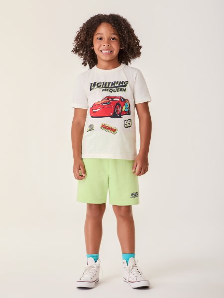Conjunto Infantil Disney Carros McQueen Verde Bimbi