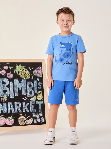 Conjunto Infantil MeninoAzul Let´s Go Bimbi