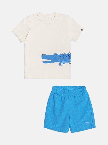 Conjunto Infantil Menino Crocodile Azul Bimbi