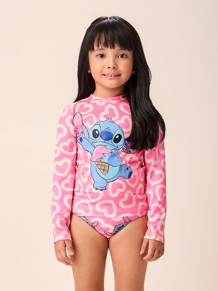 Blusa Infantil Menina Summer Stitch com Proteção UV Momi