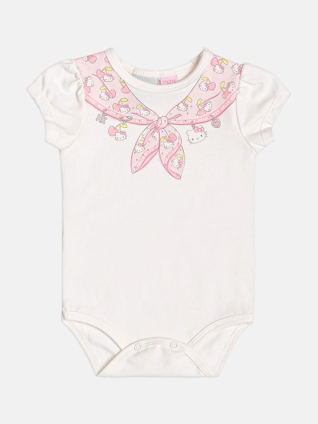 Body Infantil Menina de Lenço da Hello Kitty com Strass Momi