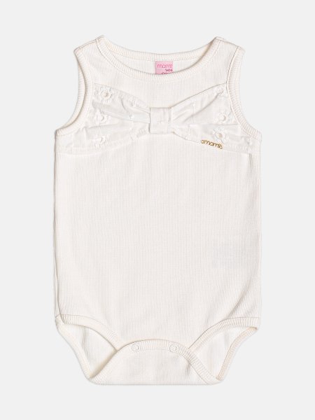 Body Infantil Menina Regata com Máxi Laço de Laise Momi