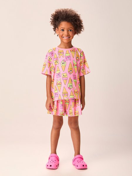 Pijama Infantil Menina Ice Bear Momi