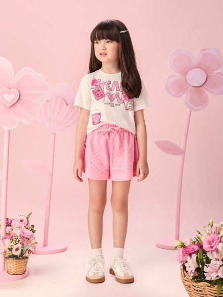 Conjunto Infantil Menina de Sticker Perfect Day Momi