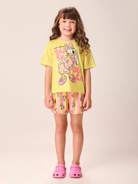 Pijama Infantil Menina Listrado da Daisy Momi