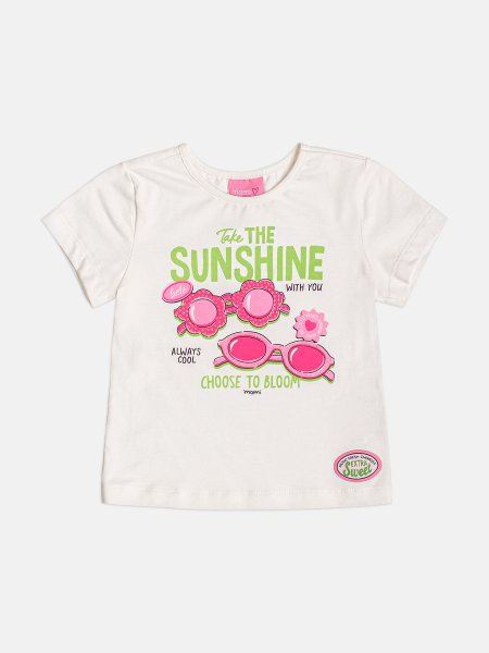 Blusa Infantil Menina Take The Sunshine com Strass Momi