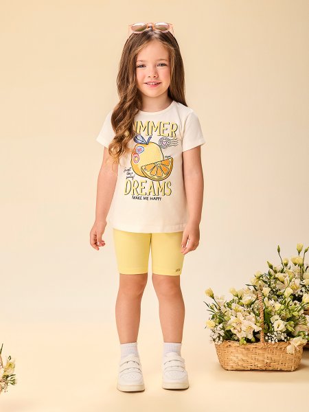 Conjunto Infantil Menina Summer Dreams com Strass Momi
