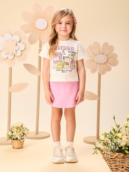 Conjunto Infantil Menina Fruits Makes me Smile Momi