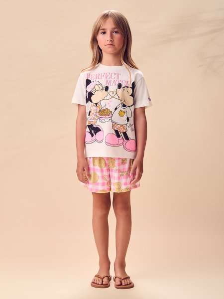 Pijama Infantil Menina Disney Mickey e Minnie Animê