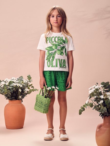 Conjunto Blusa Com Estampa E Shorts Laise Anime Kids