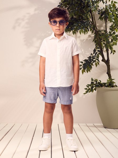 Conjunto Social Infantil Menino com Bordado Youccie