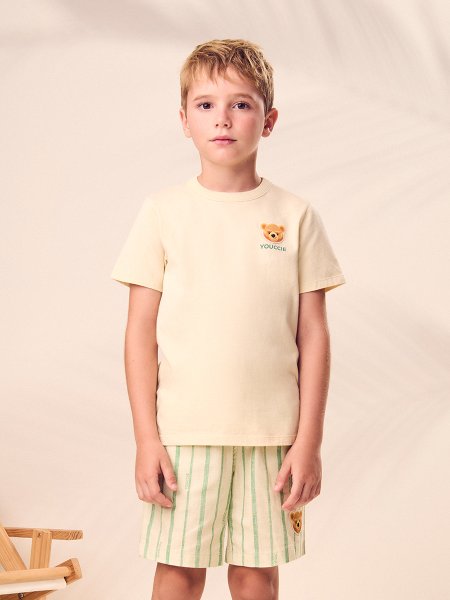 Camiseta Menino Youccie Infantil Bear Patch