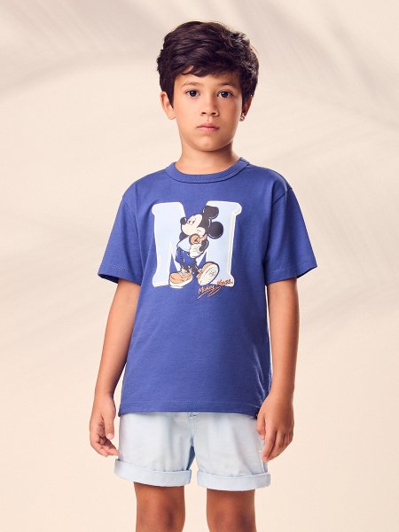 Camiseta Infantil Menino Disney Mickey Mouse Music Youccie