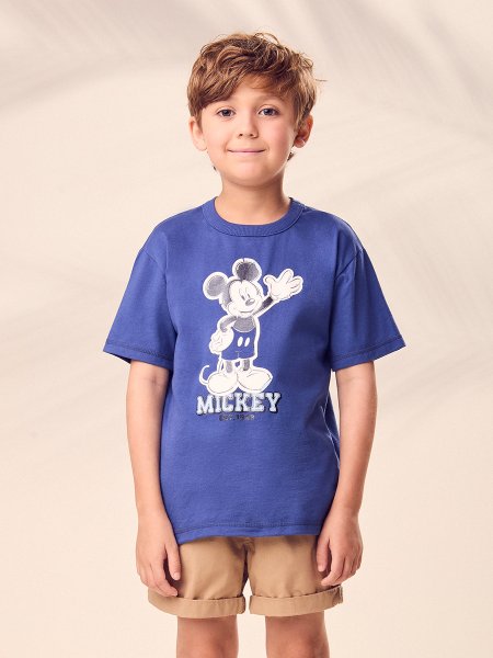 Camiseta Infantil Menino Disney Mickey Mouse Classic Youccie