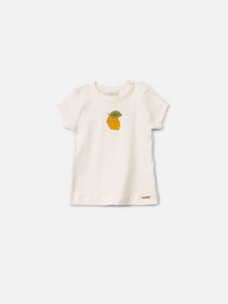 Blusa Infantil Menina Animê Canelada com Limão em Pedraria
