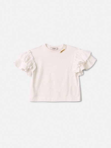 Blusa Infantil Menina com Mangas de Babado Animê