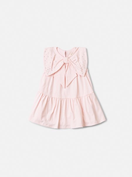 Vestido Com Laço Strass Animê Bebê