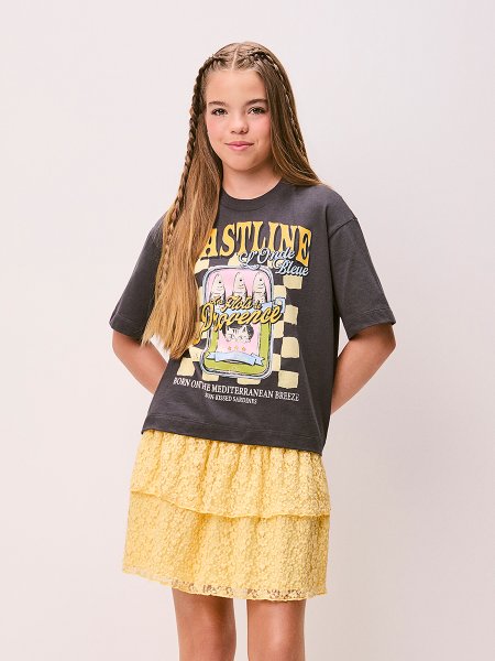 T-Shirt Feminina Estampa Máxi Coastline Authoria