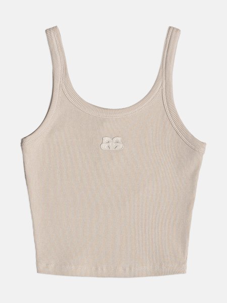 Top Feminino Authoria Ribana de Ribada Bege com Patch