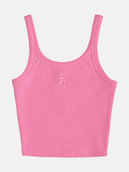  Top Feminino Authoria Ribana de Ribada Rosa com Patch