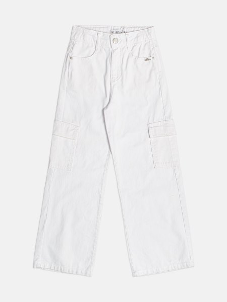 Calça Feminina em Sarja Wide Cargo Authoria