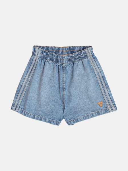 Shorts Feminino Authoria Trendy Jeans Esportivo com Cadarço Lateralia