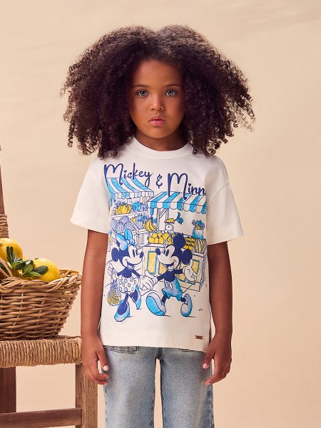 T-Shirt Mickey E Minnie Licenciado Disney Petite