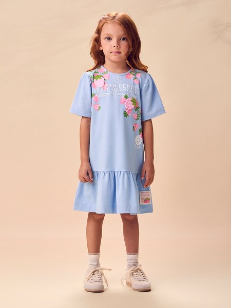 Vestido Patch Morango Anime Petite