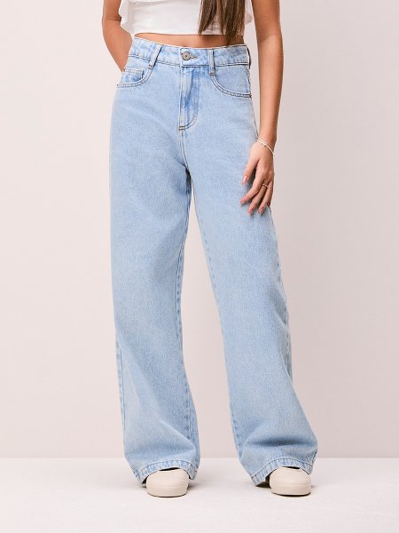 Calça Jeans Clado Feminina Wide Authoria