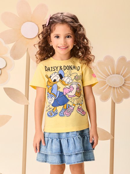 Blusa Infantil Menina Daisy & Donald Stylish Momi
