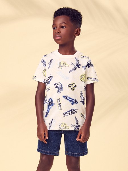 Camiseta Infantil Menino Mickey Racing Youccie