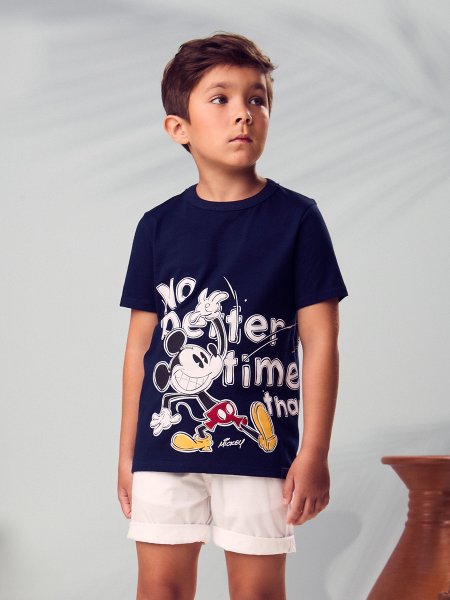 Camiseta Menino Youccie Infantil Mickey Better Time Disney