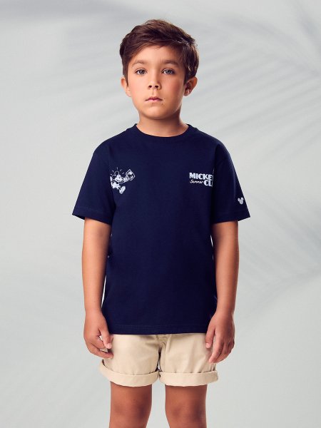 Camiseta Infantil Menino Mickey Summer Club da Youccie