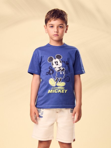 Camiseta Infantil Menino Mickey Racing Club Youccie