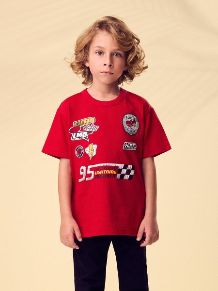 Camiseta Infantil Menino Carros Disney Relâmpago McQueen da Youccie