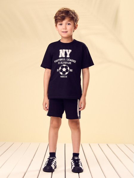 Conjunto Menino Youccie Infantil NY Football League Marinho