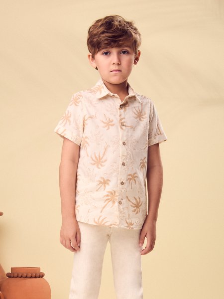Camisa Menino Youccie Infantil Tropical Palm