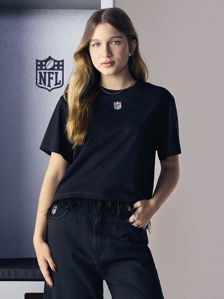 Cropped Feminino com Franjas Night Game da NFL Authoria
