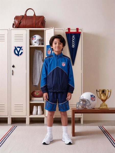 Bermuda Infantil NFL da Youccie Azul